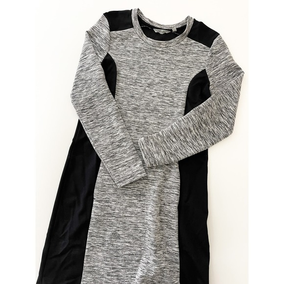 Athleta Cooldown Sweatshirt Dress in Gray and Black Size‎ Medium - Picture 3 of 7